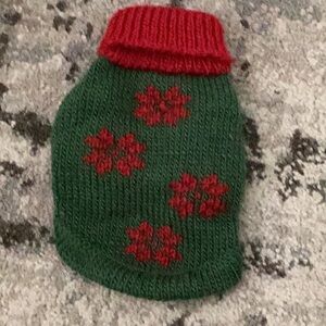 Red and Green Christmas Dog Sweater